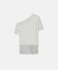 Nash Folded Draping Sweatshirt Melange Gray