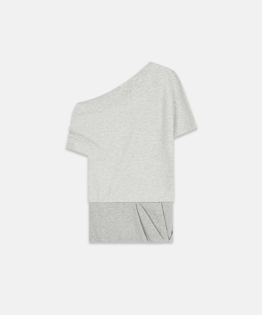 Nash Folded Draping Sweatshirt Melange Gray