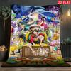 One Piece Cartoon Theme Blanket Ultra Soft Plush Warm Blanket for Kids Adults Bedroom Living Room Home Decor THW