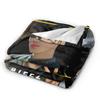 ATEEZ Choi San Decke Picknick Flanell Überwurfdecke für Couch Sessel Sofa Bett Warm Weich Individuelle Qualität Tagesdecke Geschenk
