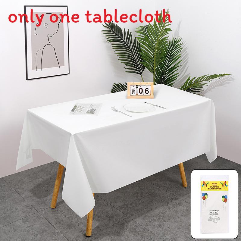 Peva Thickened Disposable Tablecloth With Dustproof And Oilproof Surface For Events And Decor