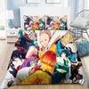 One Punch-Man Bed Set,Saitama Bedding For Adult Kids Bed Set , Punch-Man Quilt Cover,Comforter Cover Bedding Set
