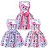 Cross-Border Demon Hunter Witch Print Girls' Bowknot Dress