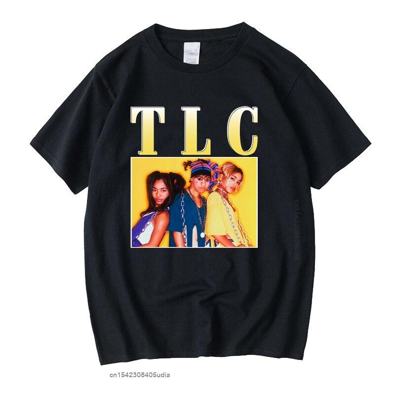 

Tlc Manga Vintage Unisex Black Tshirt Men Tshirts Casual Retro Graphic T Shirts Cotton T Shirt Man Woman Tees Tops 3XL