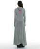 Partimento Woman Sheer Layered Hoodie Flare Dress_Melange