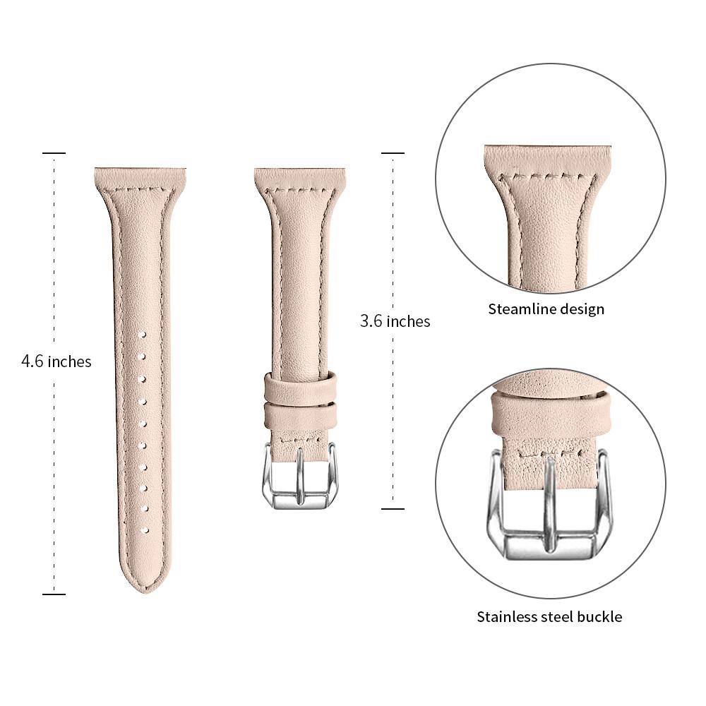 Boucle de bracelet en cuir Garmin Venu 4 41mm/2S 3S Bracelet souple Bracelet de remplacement Correa pour Forerunner 265S/255S