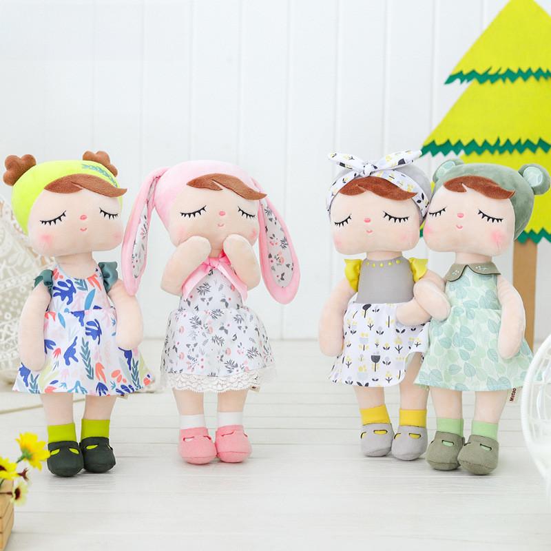 Schattige Metoo Angela Bunny pluche knuffel, superzachte knuffelpop van 33 cm.