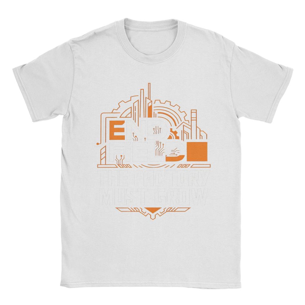 Arknights Endfield La Fabbrica Deve Crescere Meme Fabbrica Espansione Automazione Costruzione Infinita T-shirt 100% Cotone