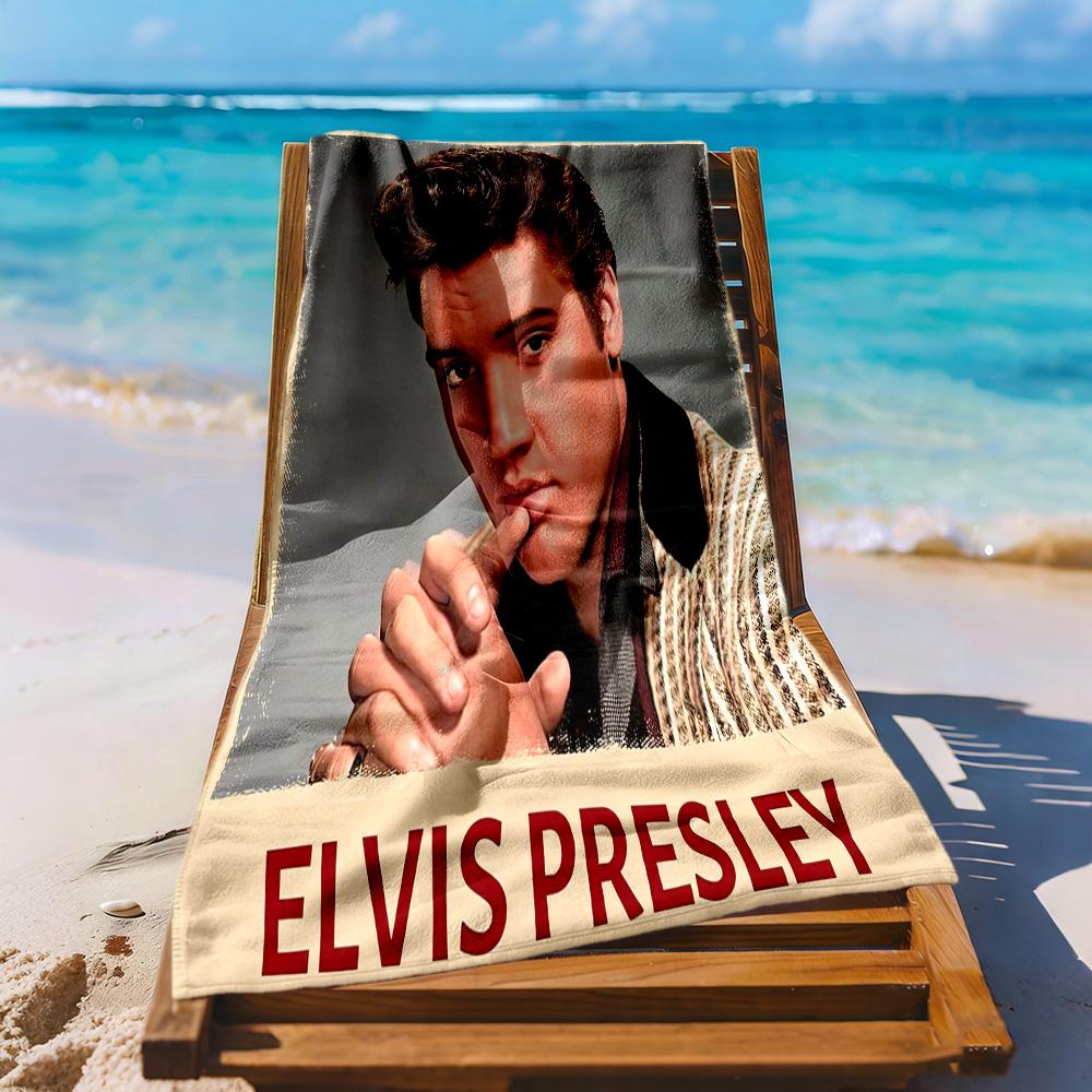 Elvis Beach Towel Super Soft Microfiber Quickdry Fabric Comfortable Lightweight