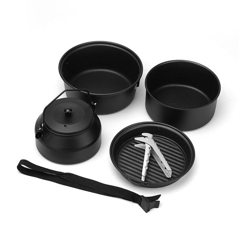 Portable Non-stick Aluminum 6-Piece Camping Cookware Set