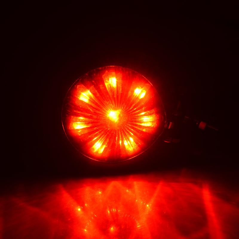 Motorcycle LED Brake Tail Light Rear Stop Lamp Fit For Cafe Racer Chopper Bobber Scrambler