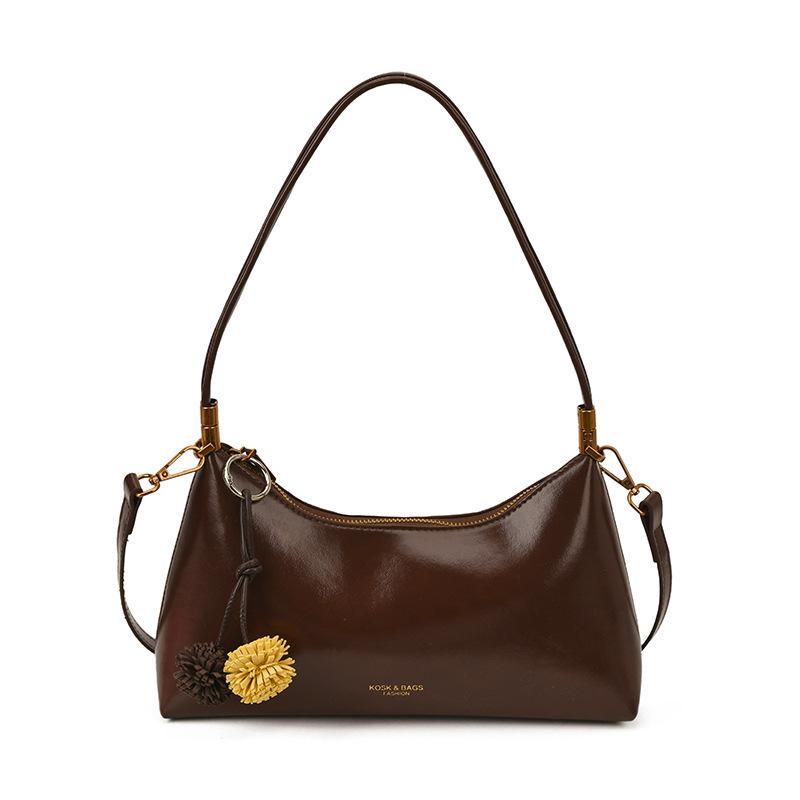 

French high-end foreign style underarm bag women s 2025 winter new fashion versatile shoulder bag retro messenger bag no pendant