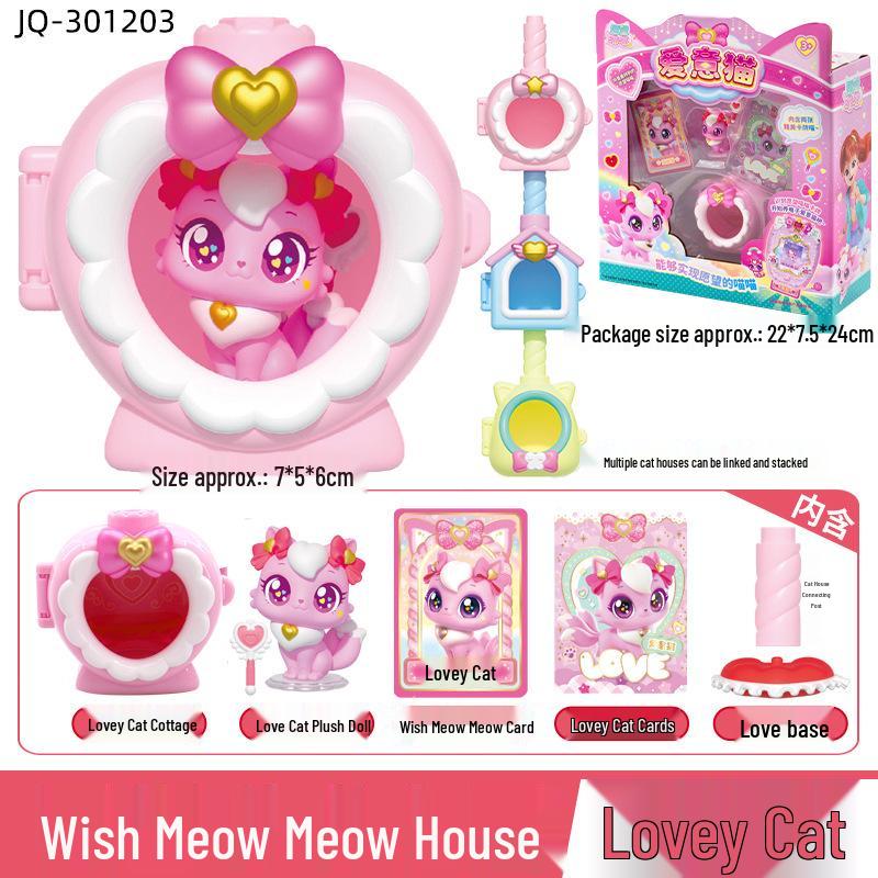 Beautiful Kitten Plush Toy Princess - Wish Meow Meow Birthday Gift for Girls