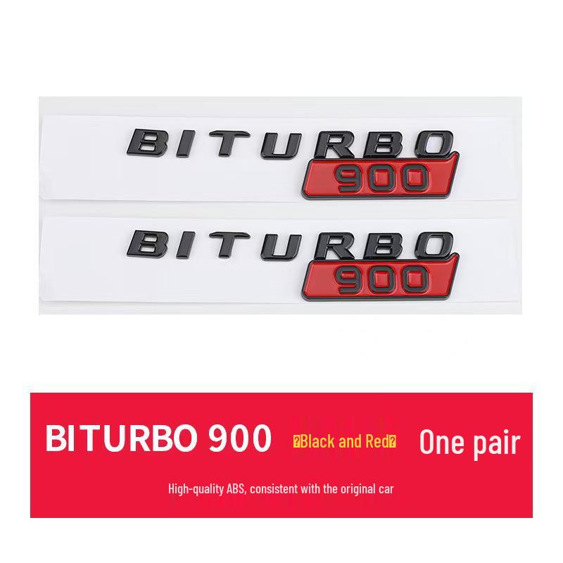Brabus BITURBO Fender Emblem: Suitable for Mercedes 800, 700, 900 Models