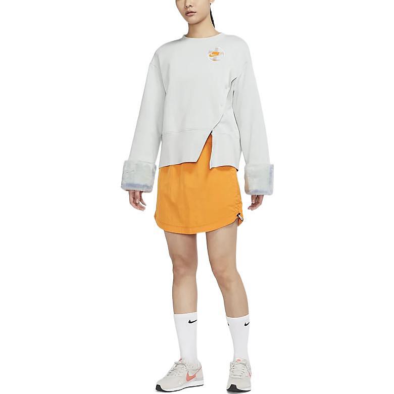 Тканая повседневная юбка трапециевидного силуэта с логотипом Nike — фото 3