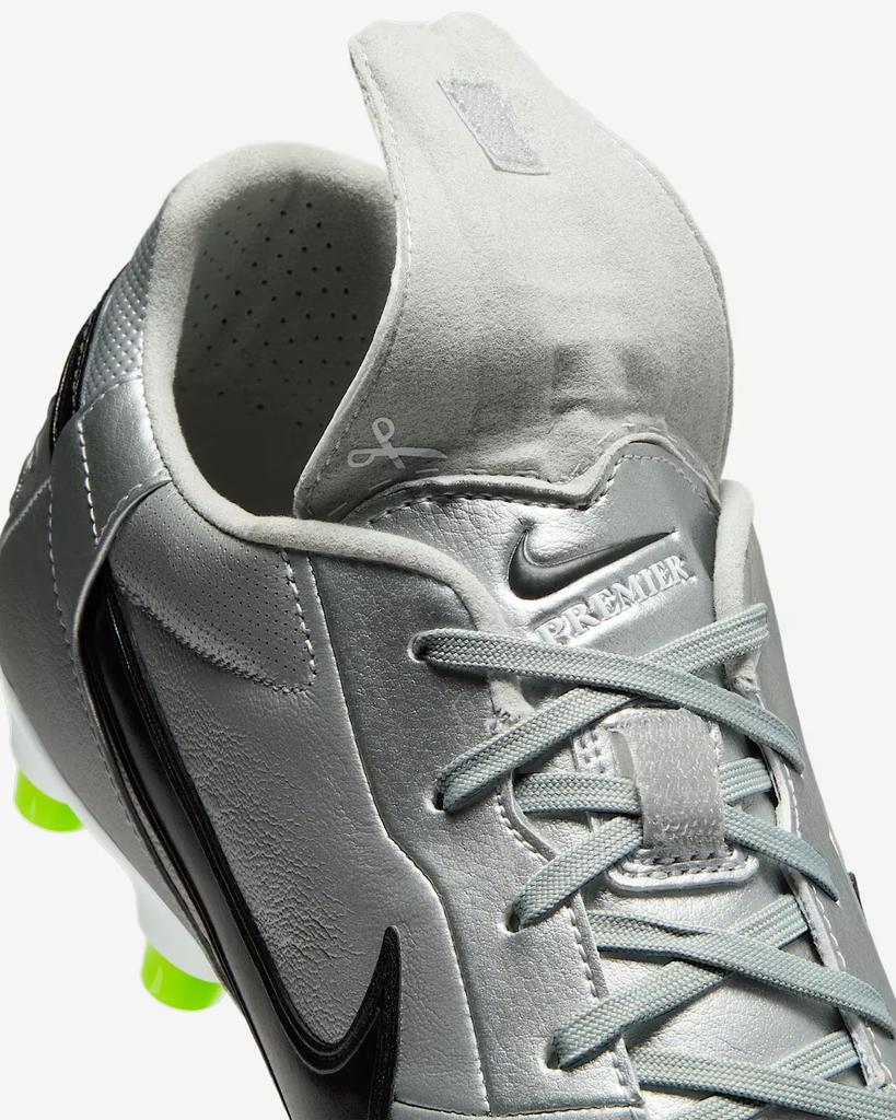 HM0265-004 Nike Premier 3 Firm-Ground Low-Cut Soccer Cleats Metallic (Men's)