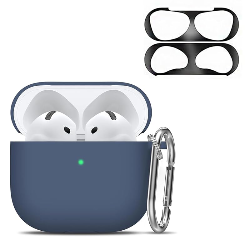 

[2024 Enhanced version] ELYBYYLE for AirPods 4 Case [with dust guard] sony wireless earphones Silicone protective case for 4 Scratch prevention