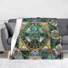 Tree of Life Yggdrasil Blanket Flannel Autumn Valhalla Viking Breathable Super Soft Throw Blankets for Bedding Office Bedspread