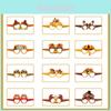 Thanksgiving Turkey Pumpkin Paper Glasses Photo Booth Props For Kids And Adults
