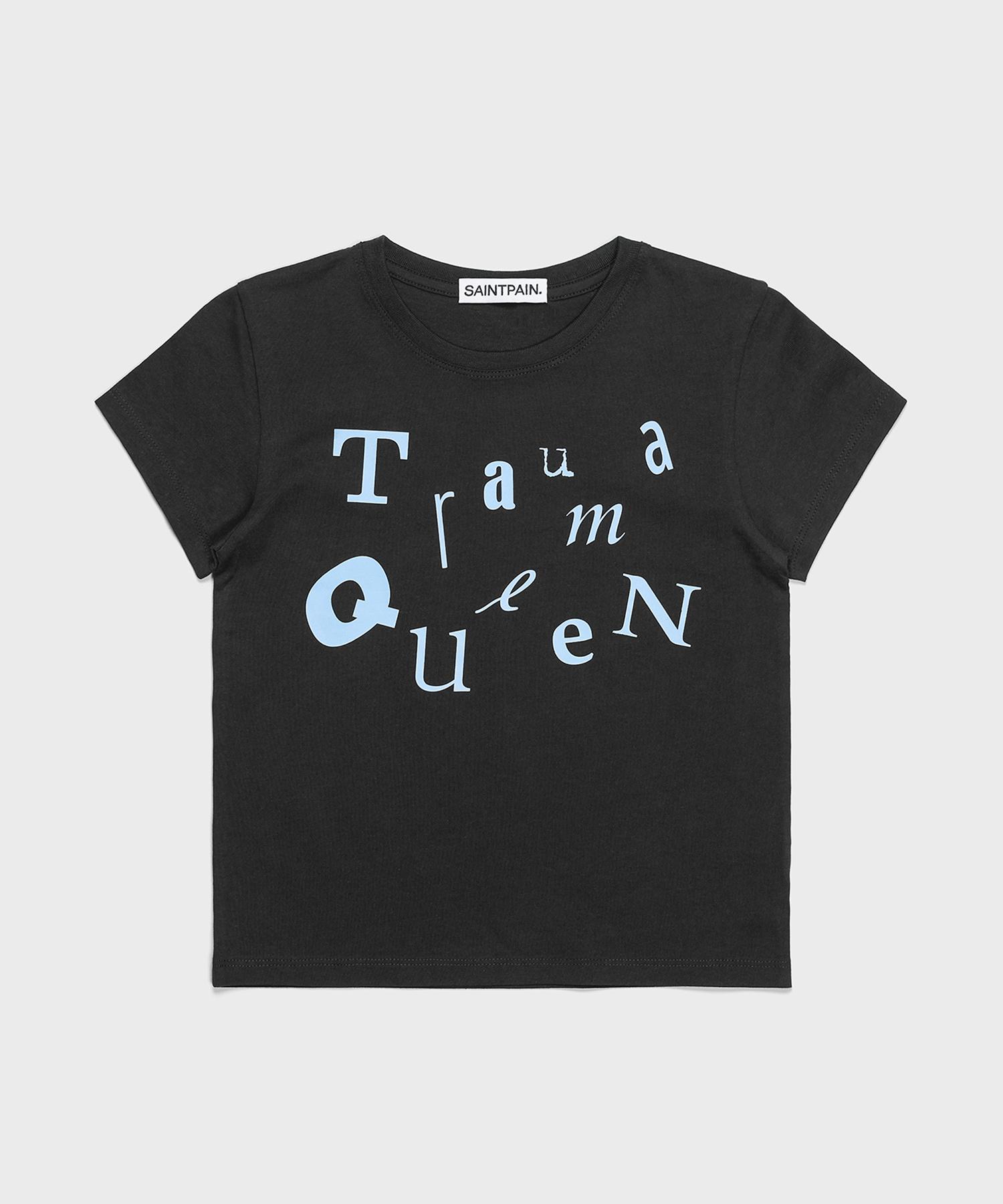 Saint Pain Sp Collage Crop Short Sleeve Tee Black Black/Free