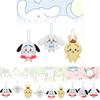 Charming Stuffed Animal Plush Keychain With Self-mocking Bear And Pudding Dog Features