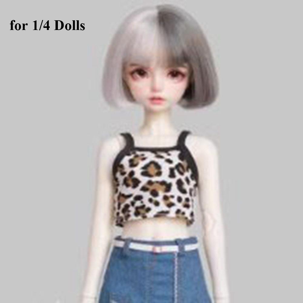 

Mini Doll Jeans Skirt Cute Side Opening Skirt Doll T-shirt Vest for 1/4 1/6 BJD Dolls 30/45cm Doll 7