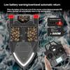Fishing Bait Boat, Led Power Display and Searchlight, Battery Capacity 12000mah, 40 GPS Set Points, 3-hour Cruise, Automatic Return