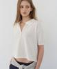 LETTERA Short Sleeve Collar Knit