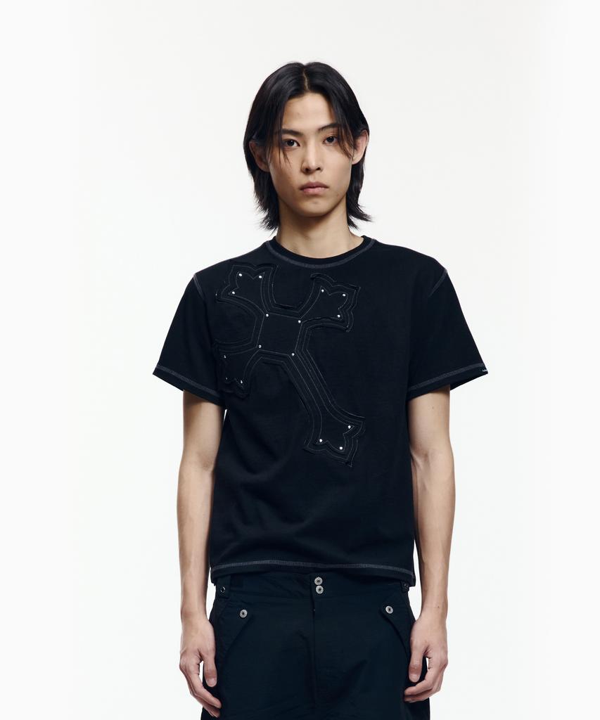 AAKAM Big Patch Cros2 Half Top (Black)