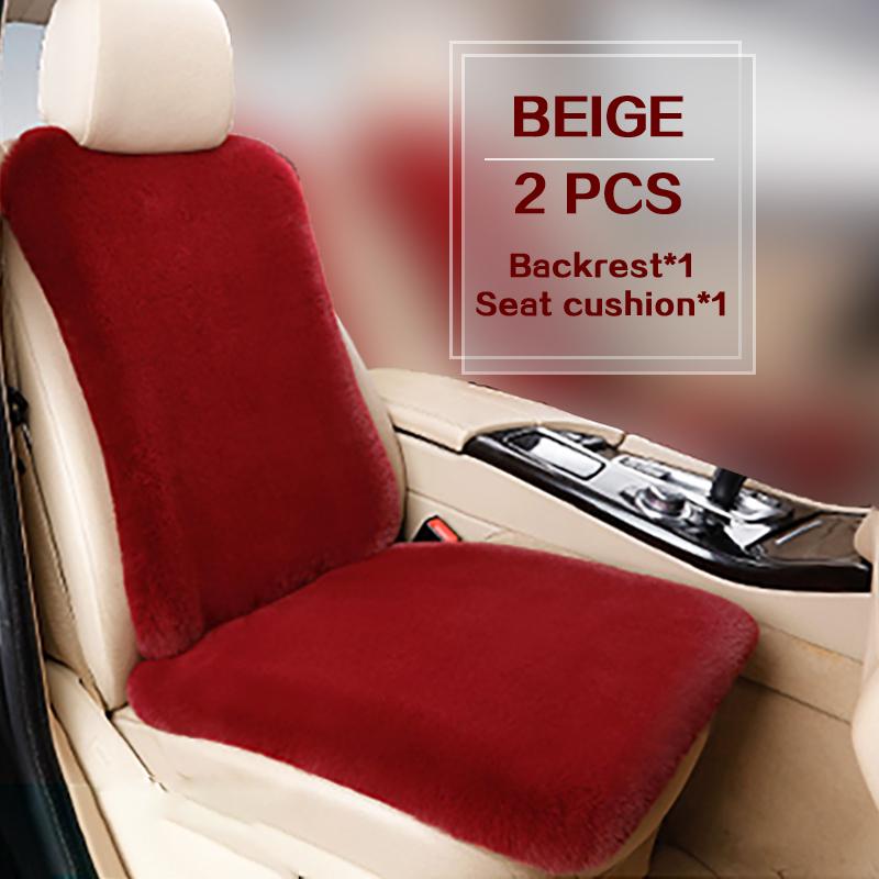 Plush Seat Cover Cushion For Volkswagen Passat B5 B7 B8 Golf 4 5 6 7 Polo Winter warm Plush Protector Interior Accessories