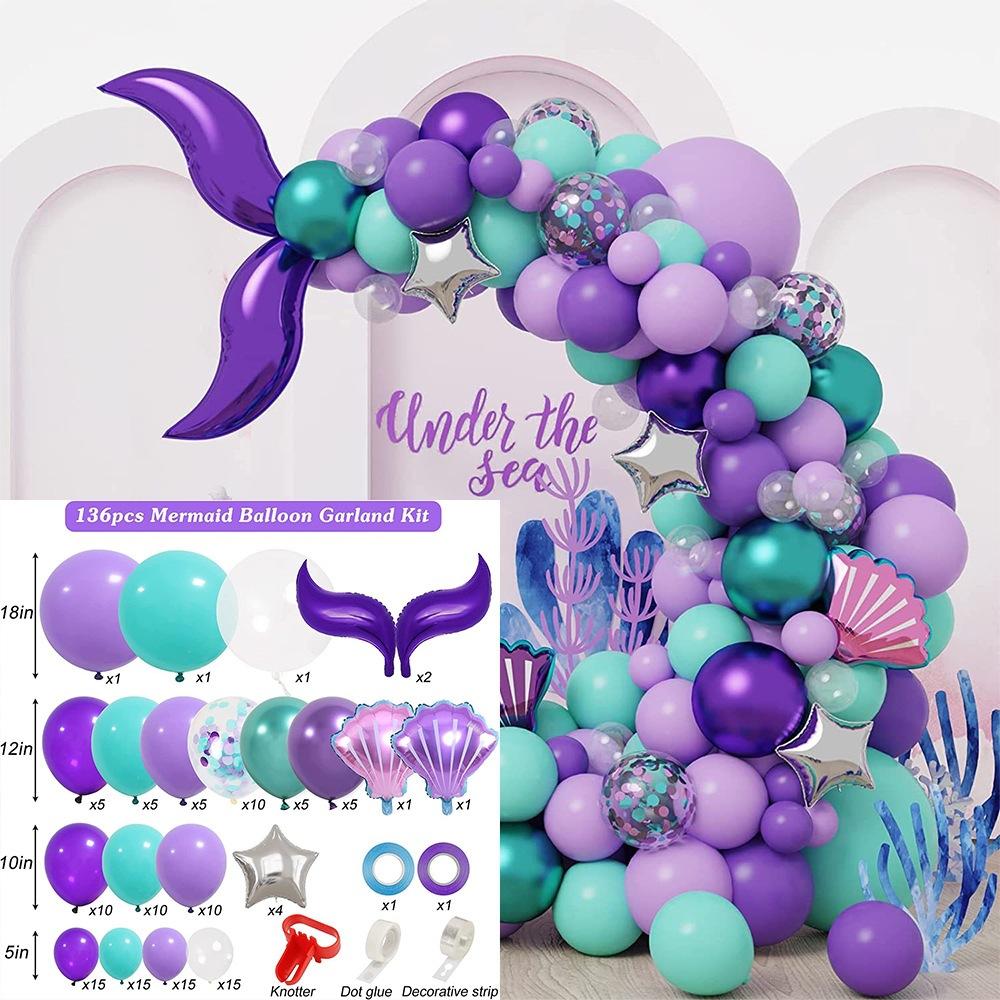 Forest Series Green Balloon Chain Set Children'S Birthday Theme Party Decoration Jungle Arrangement Balloon