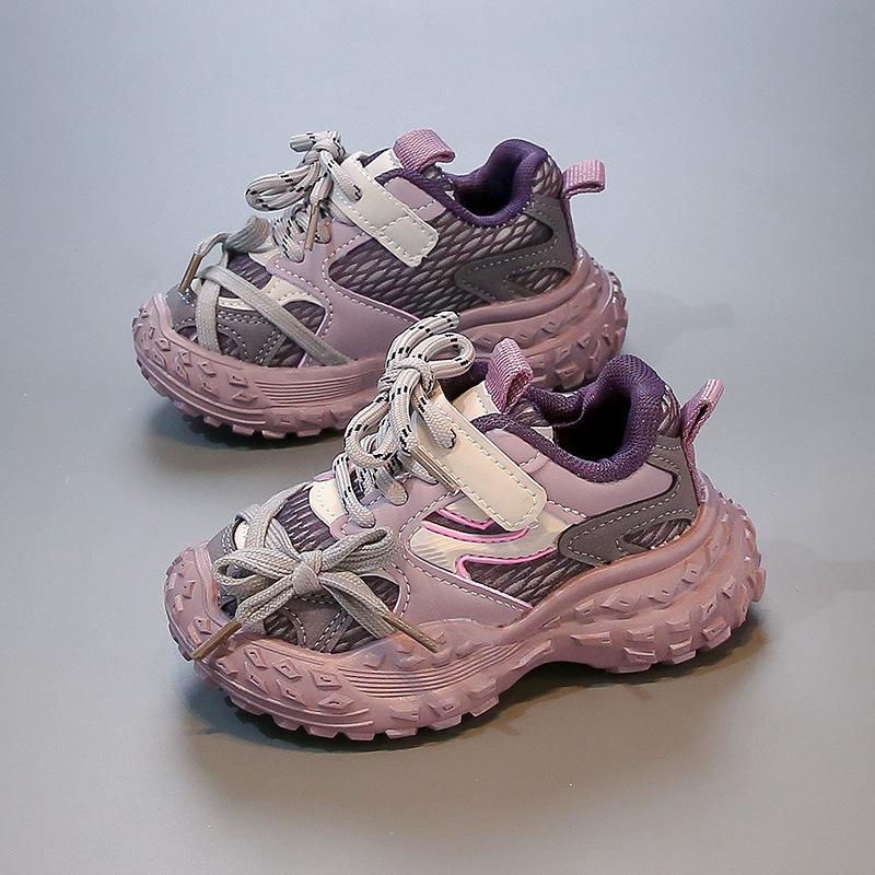 Kinder-Babysneaker 2025 Frühling und Herbst neue Jungen-Mesh-atmungsaktive Schuhe Koreanische Version von Mädchen-Kleinkindschuhen mit weicher Sohle