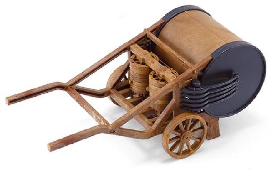 Platz Italeri Leonardo da Mechanical Drum Playing Plastic Model IT3106 Vinci's (Automatic Drum)