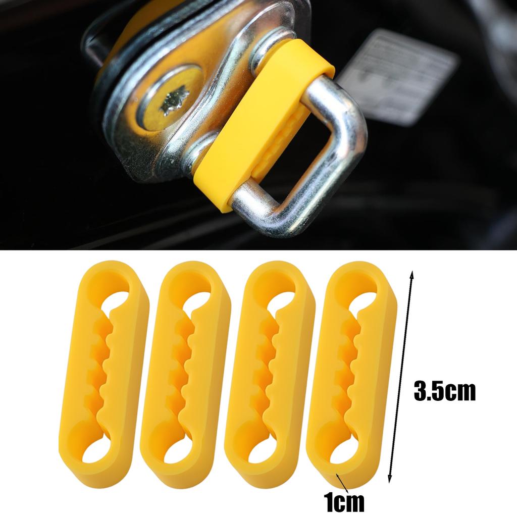 Car Door Lock Buffer Damper Silicone Cushion Auto Sound Deadening Mat Anti Shock Protection Pad Universal Lock Decor Accessories