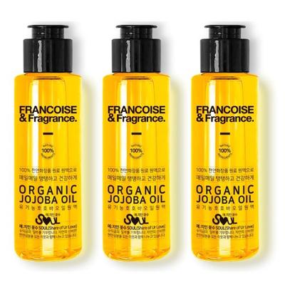 Francoise Organic Jojoba Oil Unrefined 50ml 1+1+1, 50ml, 3 Units
