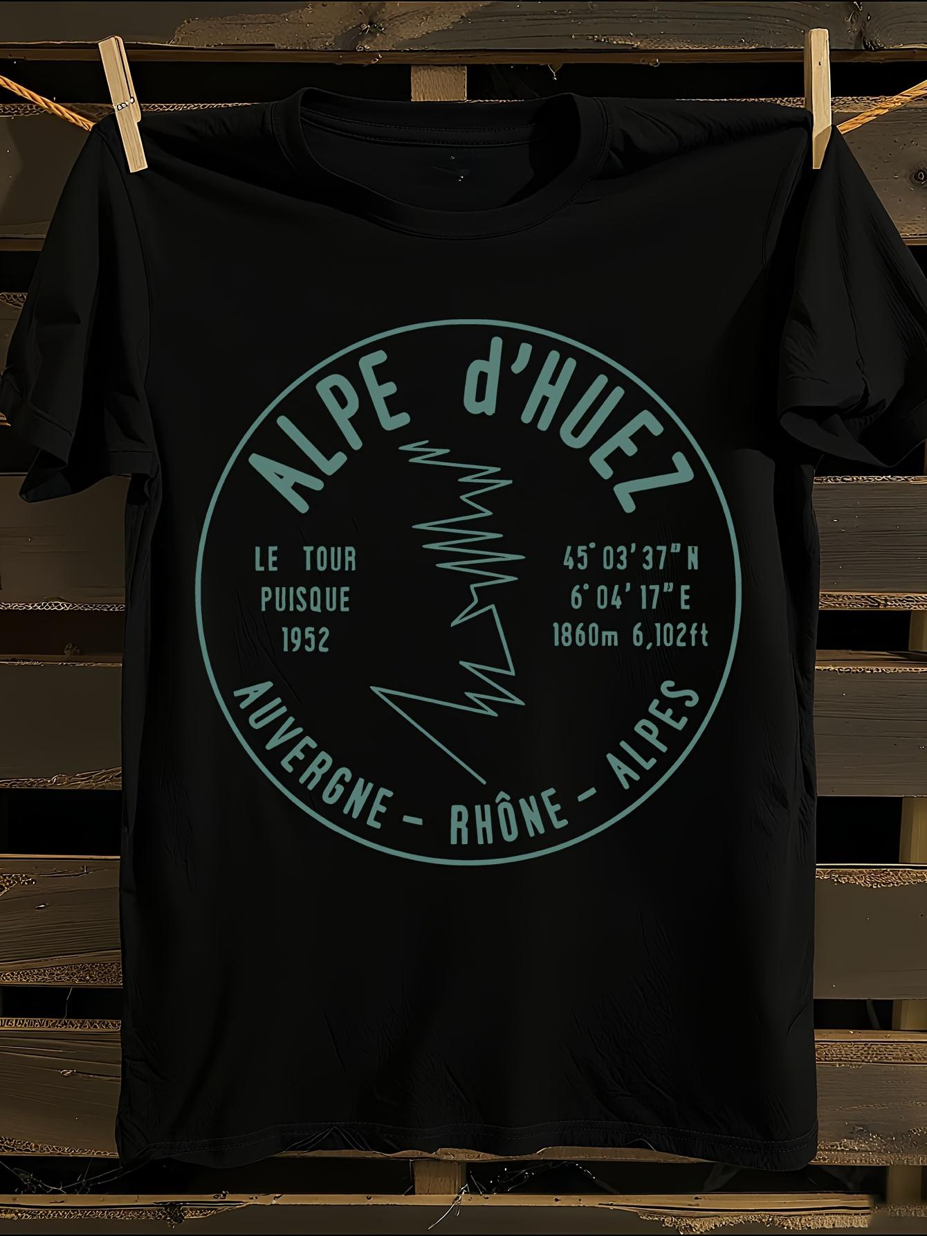 s Alpe d Huez de France Cycling T-shirt XXL