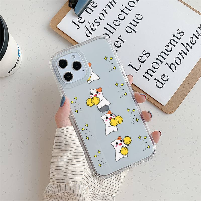 Oruchuban Ebichu Etui na telefon dla iPhone 11 12 Mini 13 14 Pro XS Max X 8 7 6s Plus 5 SE XR Przezroczysta obudowa