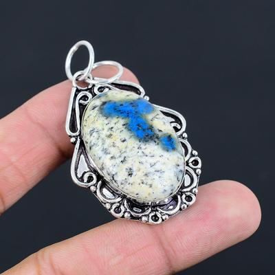 Daughters Day Deal Natural K2 Jasper Sterling Silver Handcrafted Wedding Pendant