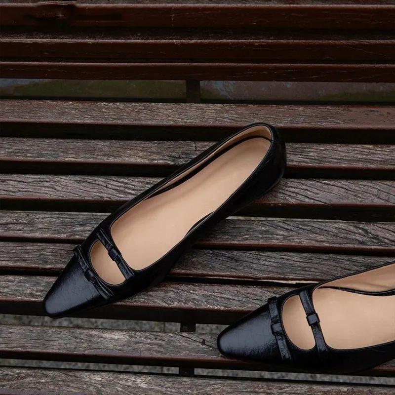 Damen Ballerinas Neue Freizeit Hohe Qualität Weiche Bequeme Sneaker Damen Elegant Spitz Zehen Slip-on Ballett Slipper Schuhe für Damen