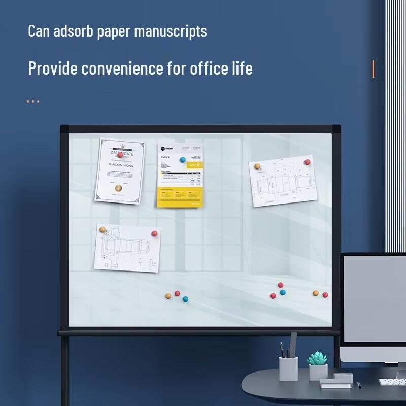 Deli H-Frame Magnetic Glass Whiteboard