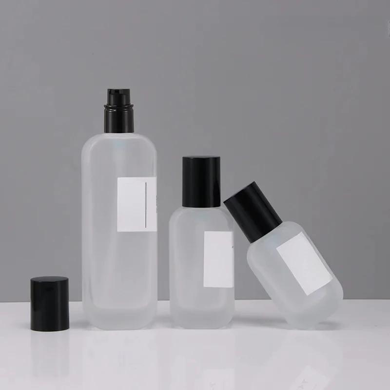 30ml50ml100mlGlass Pump Bottle Lotion Bottle Premium Refillable Bottles for Cream and Serum, Glass Container with Matte Finish