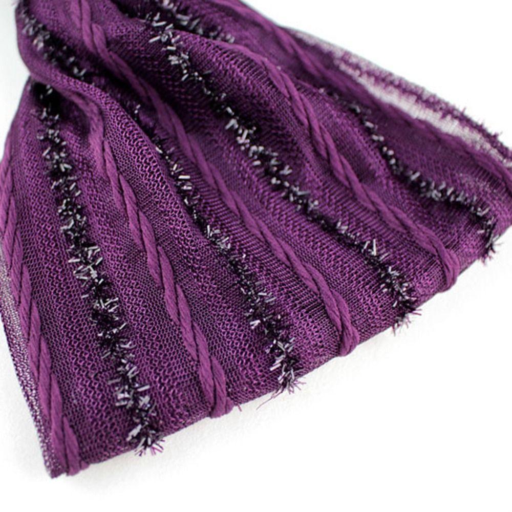 Shiny Cloth Shiny Stripe Non Slip Korean Headwear Women Headband Mesh Hairbands Wide Hair Band