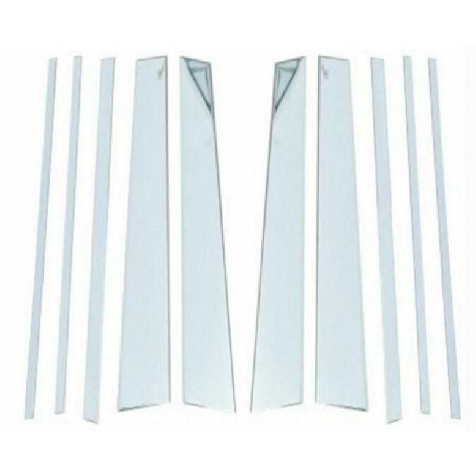 Center Pillar B Cover C Window Frame Sill Trim For 10-19 Toyota FJ150 L/C PRADO