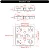 DurabilityMini Five Roulette V Slot Plate V-Openbuild Wheel V Gantry Plate for Enhances Stability in Mechanical Systems