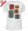 Ski Retro Style Unisexs Shirt Gift for Ski Fans Casual Style Tops Oneck Ropa Hombre Regular Short Sleeve High Quality Cotton TEE