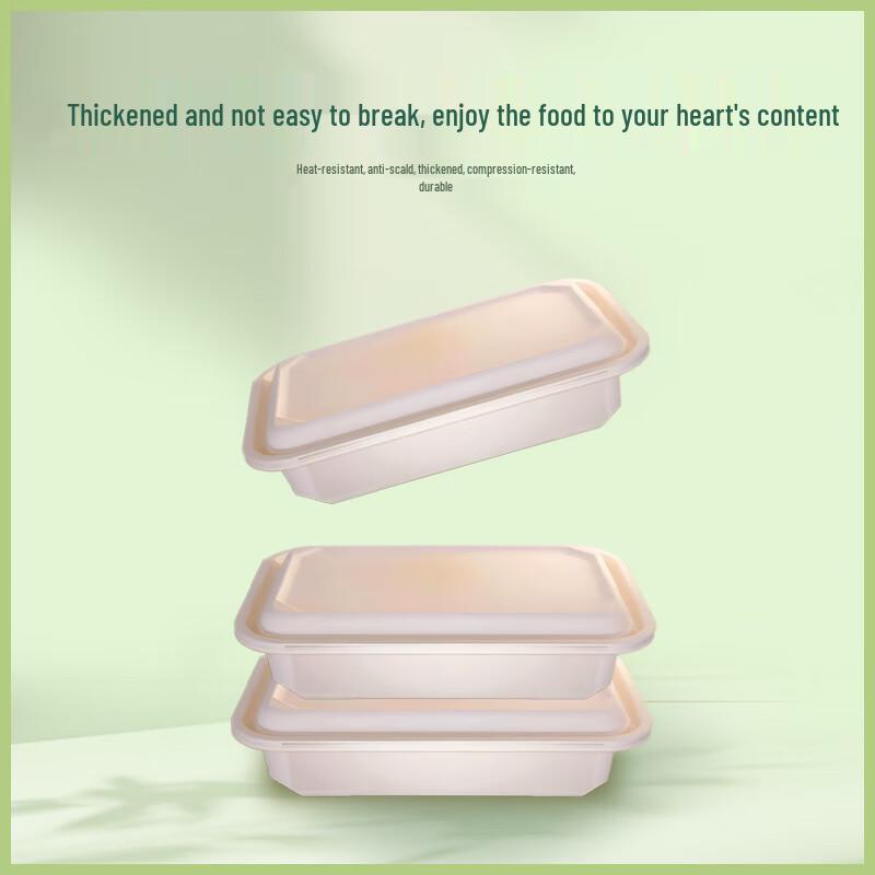 Huazhe Jingwei 850ML Biodegradable Corn Starch Meal Box