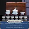 Jingdezhen Blue & White Linglong Ceramic Kung Fu Tea Set