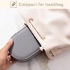 ProCase Portable Oval Jewelry Small Jewelry Box for Travel and Business Perfect for Women and Accessory Storage Box, Trips, (Gray)