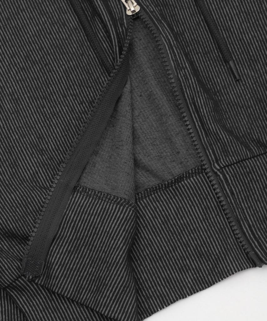 WEGO Figments Ribbed Knit Short Double Zip Black Hoodie, Women's,