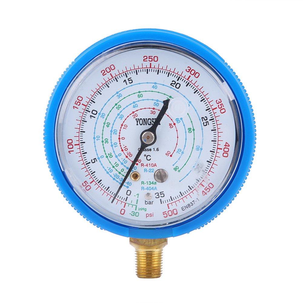 Pair of Air Conditioner Low and High Pressure Gauges, R410A R134A R22